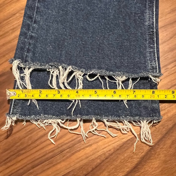 Loft Denim- Slim Pockets, high waist, flare crop- size 00 - Picture 5 of 9